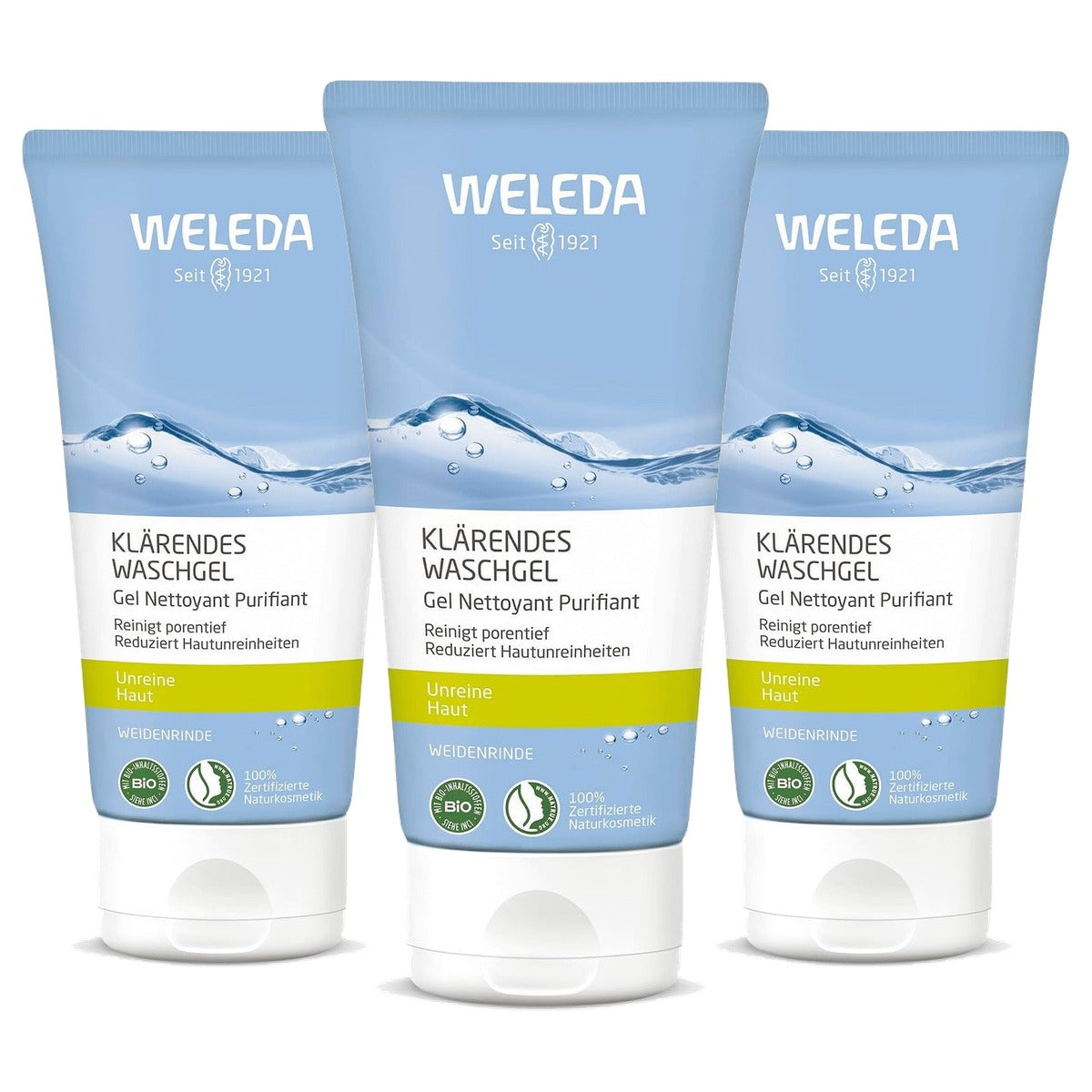Weleda Naturally Clear Wasgel 100 ml - 3-pack