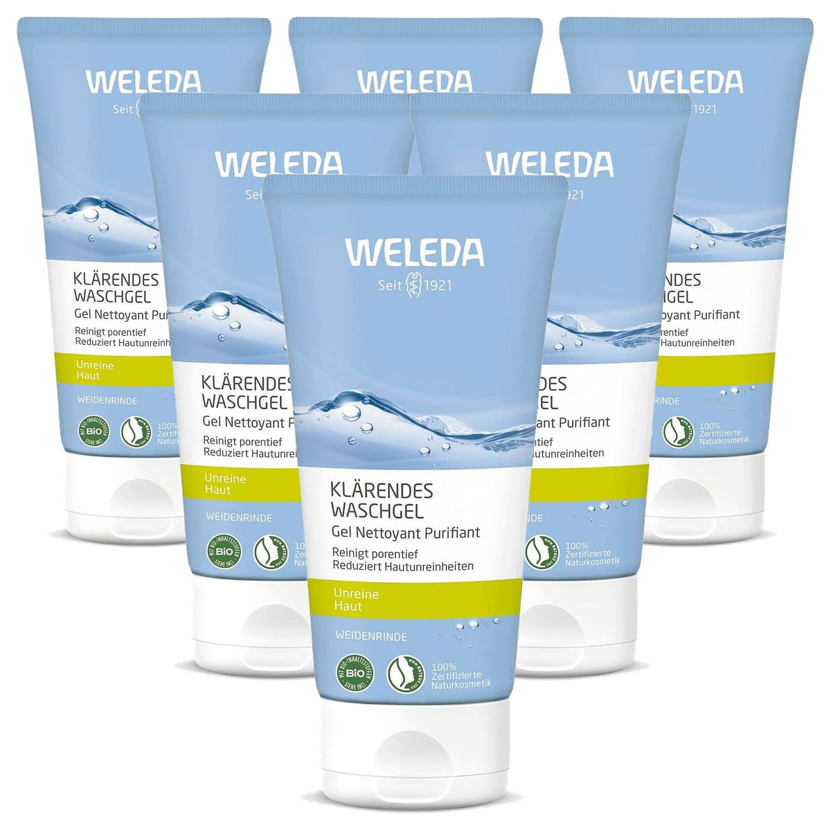 Weleda Naturally Clear Wasgel 100 ml - 6-pack