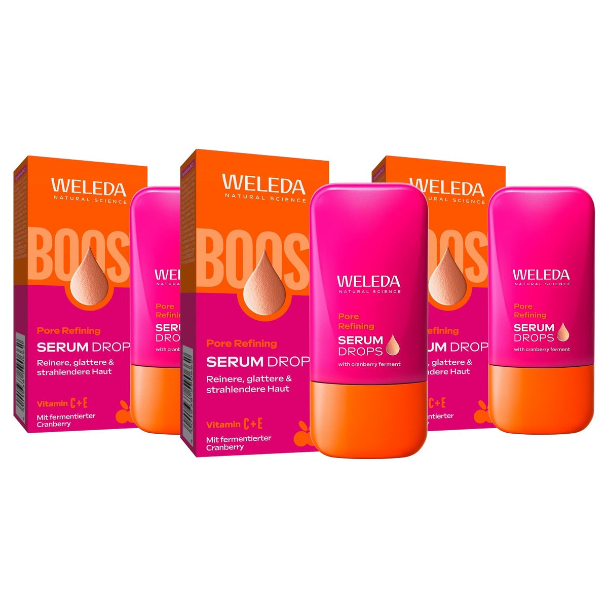 Weleda Pore Refining Serum Drops 30 ml Vitamine C - 3-pack