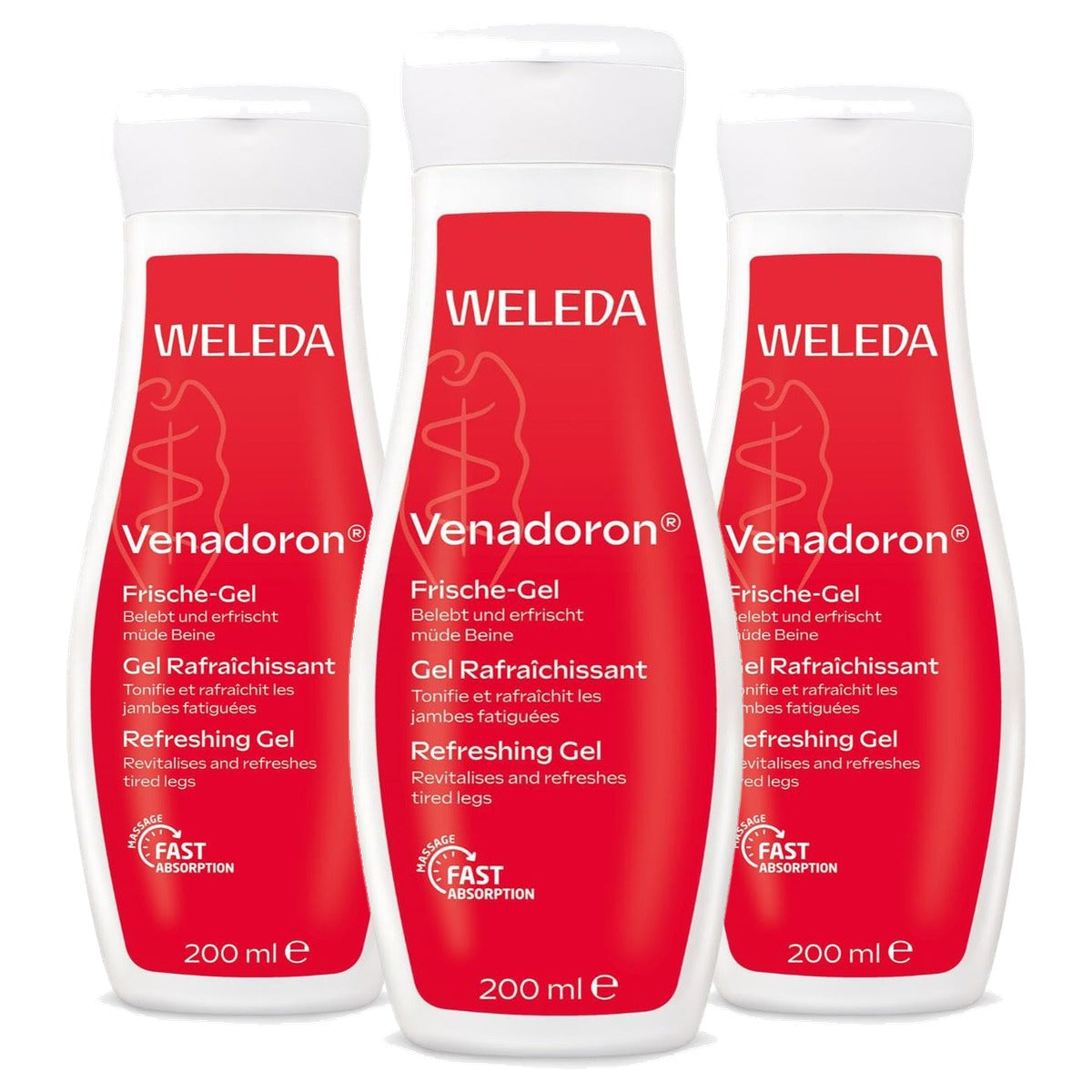 Weleda Venadoron Beenlotion 200 ml Vermoeide Benen - 3-pack