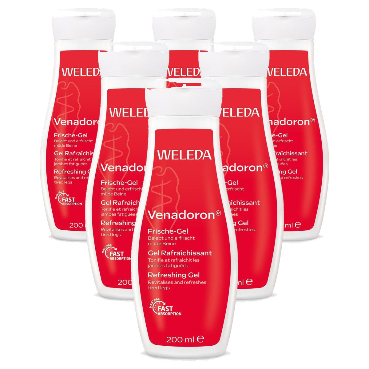 Weleda Venadoron Vermoeide Benen Gel 200 ml - 6-pack