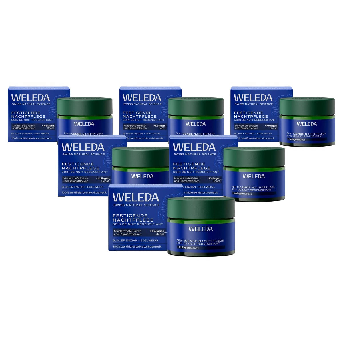 Weleda Verstevigende Nachtverzorging Blauwe Gentiaan & Edelweiss 40 ml - 6-pack