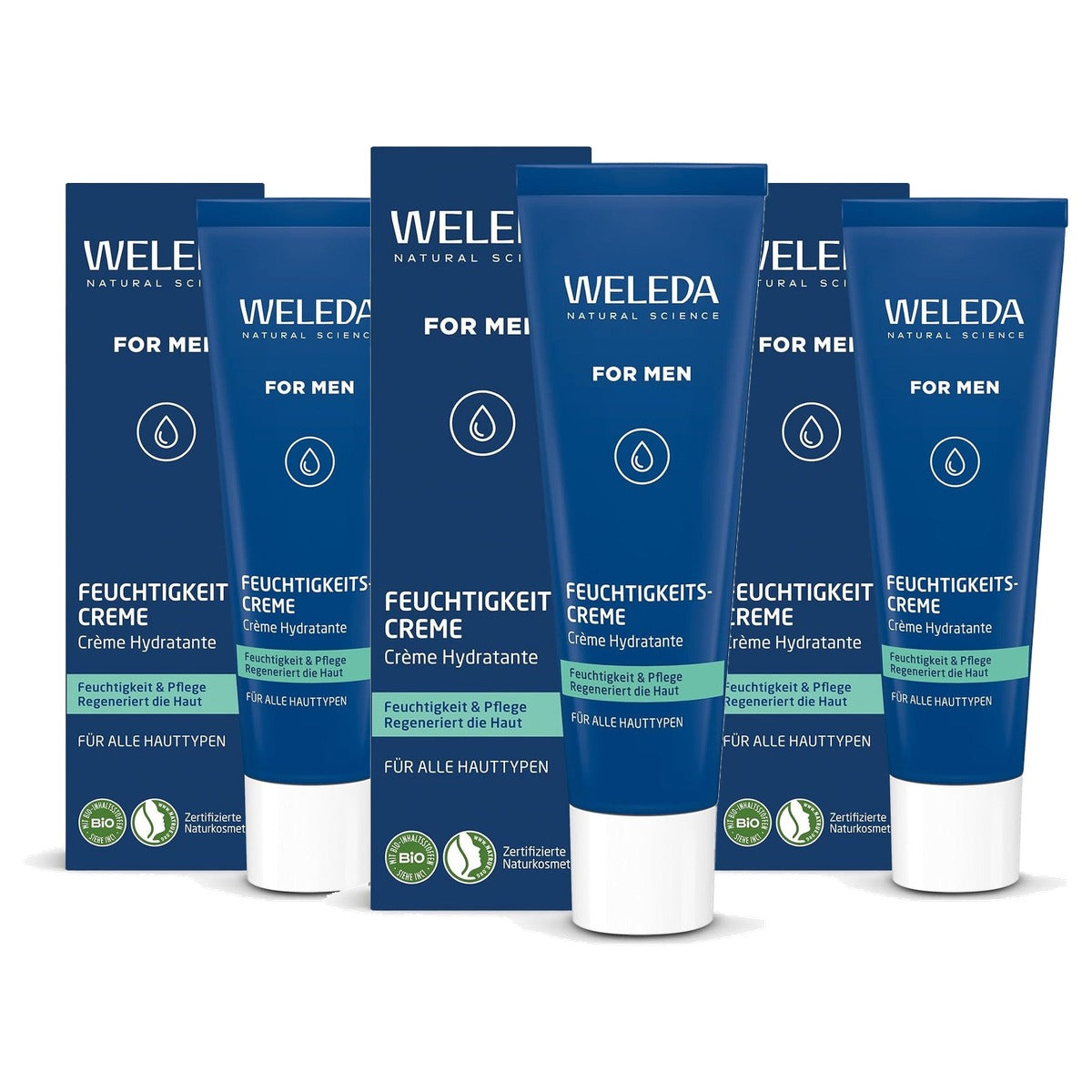 Weleda Vochtinbrengende Crème voor de Man 30 ml - 3-pack
