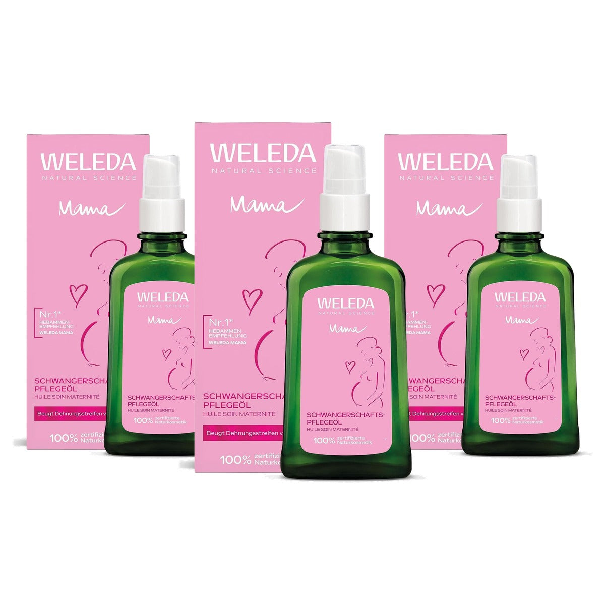 Weleda Mama Zwangerschapslotion 100 ml - 3-pack