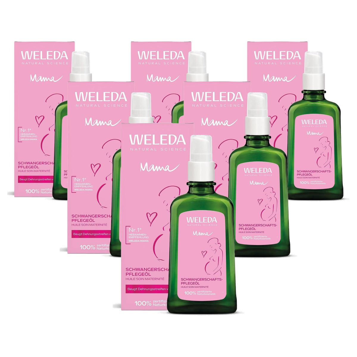 Weleda Zwangerschapsolie 100 ml - 6-pack