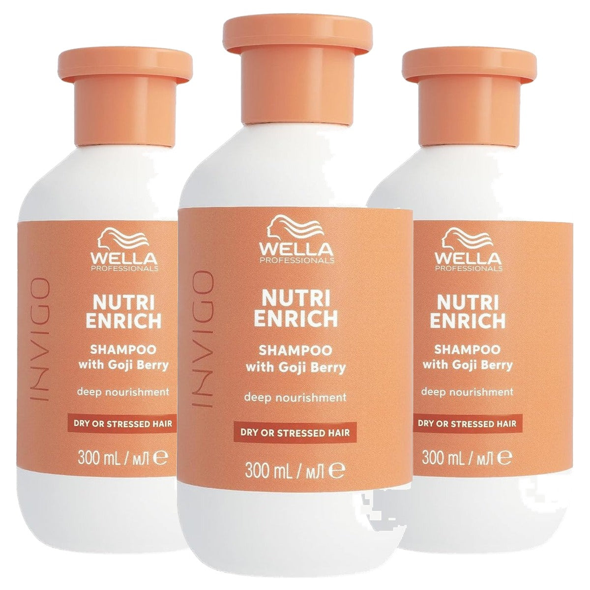 Wella Invigo Nutri Enrich Shampoo 3 x 300 ml - Voordeelverpakking
