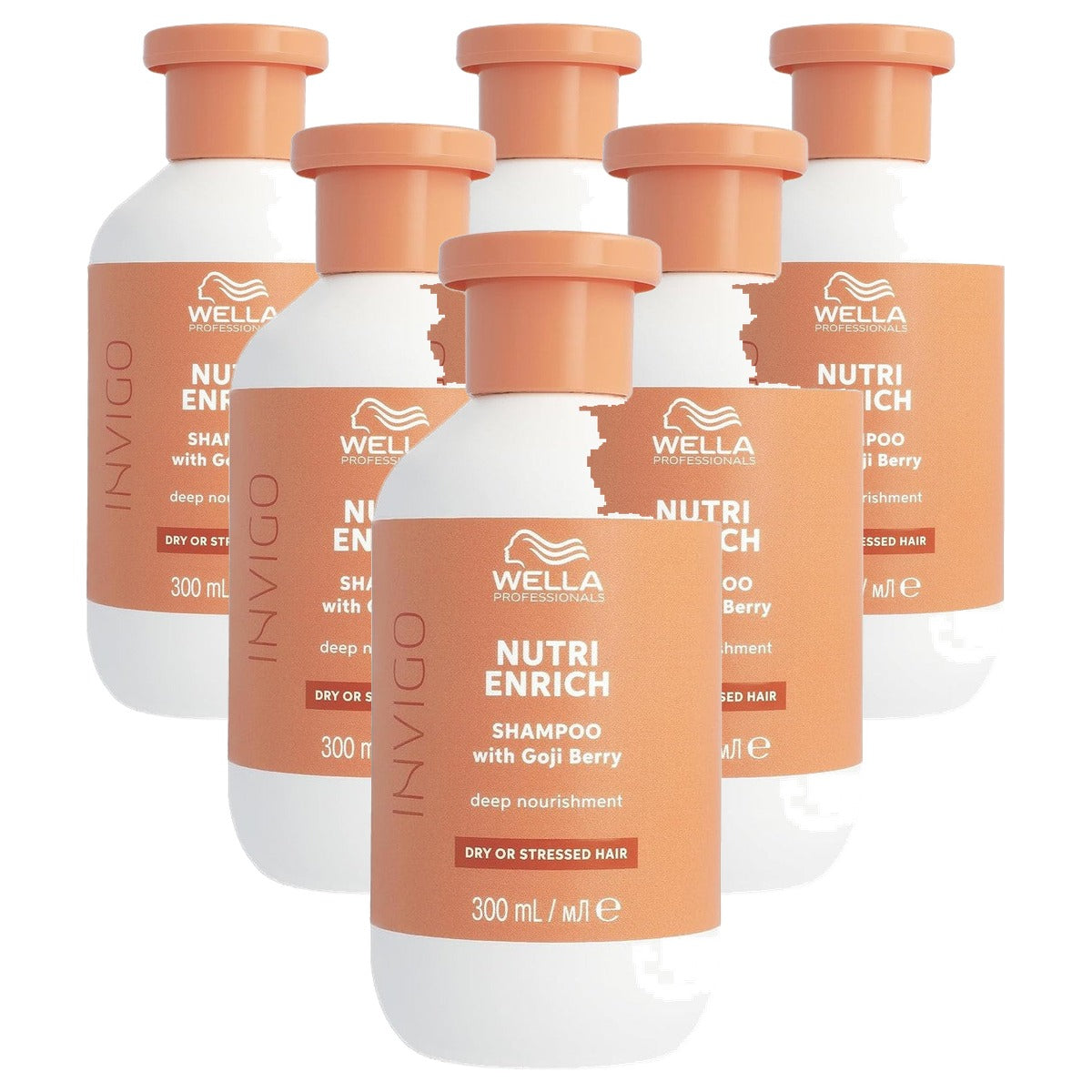 Wella Invigo Nutri Enrich Shampoo 6 x 300 ml - Voordeelverpakking
