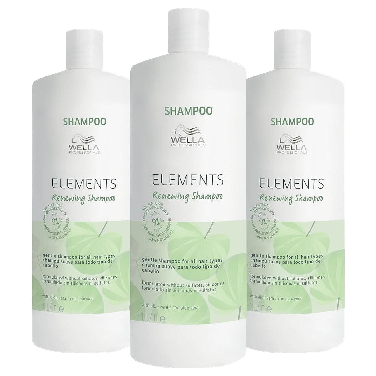 Wella Professionals Elements Renewing Shampoo 3 x 1000 ml - Voordeelverpakking