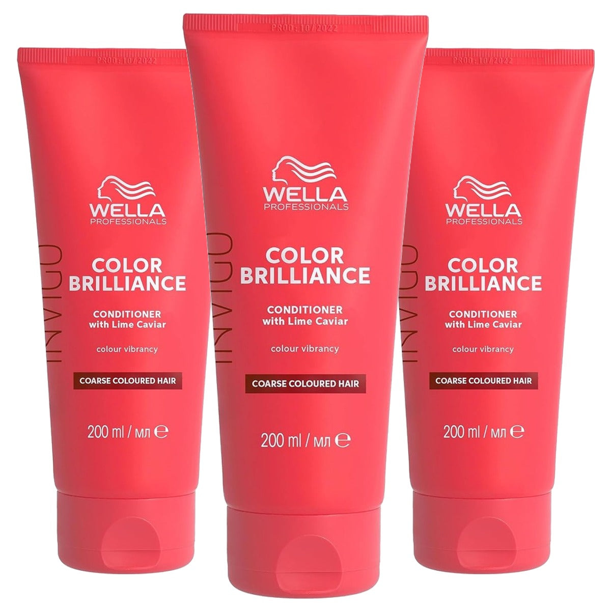 Wella Professionals Invigo Color Brilliance Conditioner voor grof haar 3 x 200 ml - Voordeelverpakking