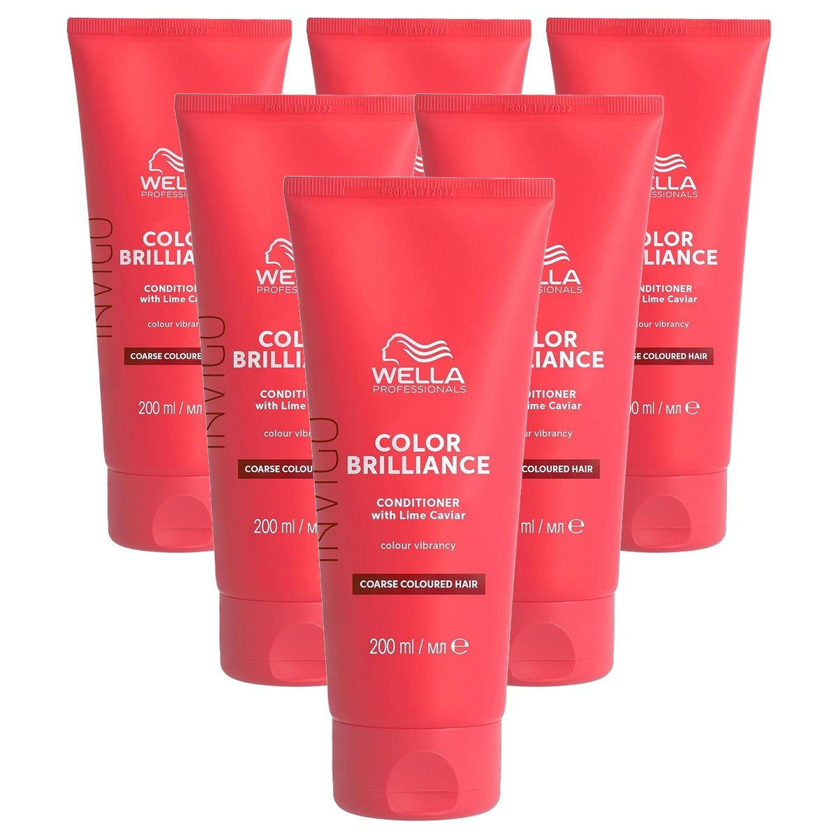 Wella Professionals Invigo Color Brilliance Conditioner voor grof haar 6 x 200 ml - Voordeelverpakking
