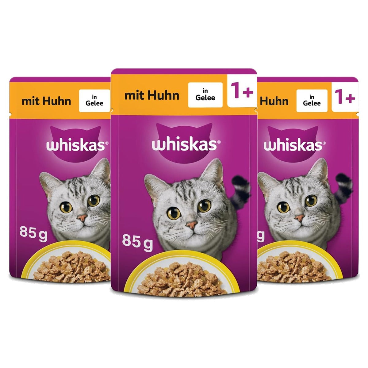 Whiskas natvoer kattenvoer kip 28 x 85 g - 3-pack