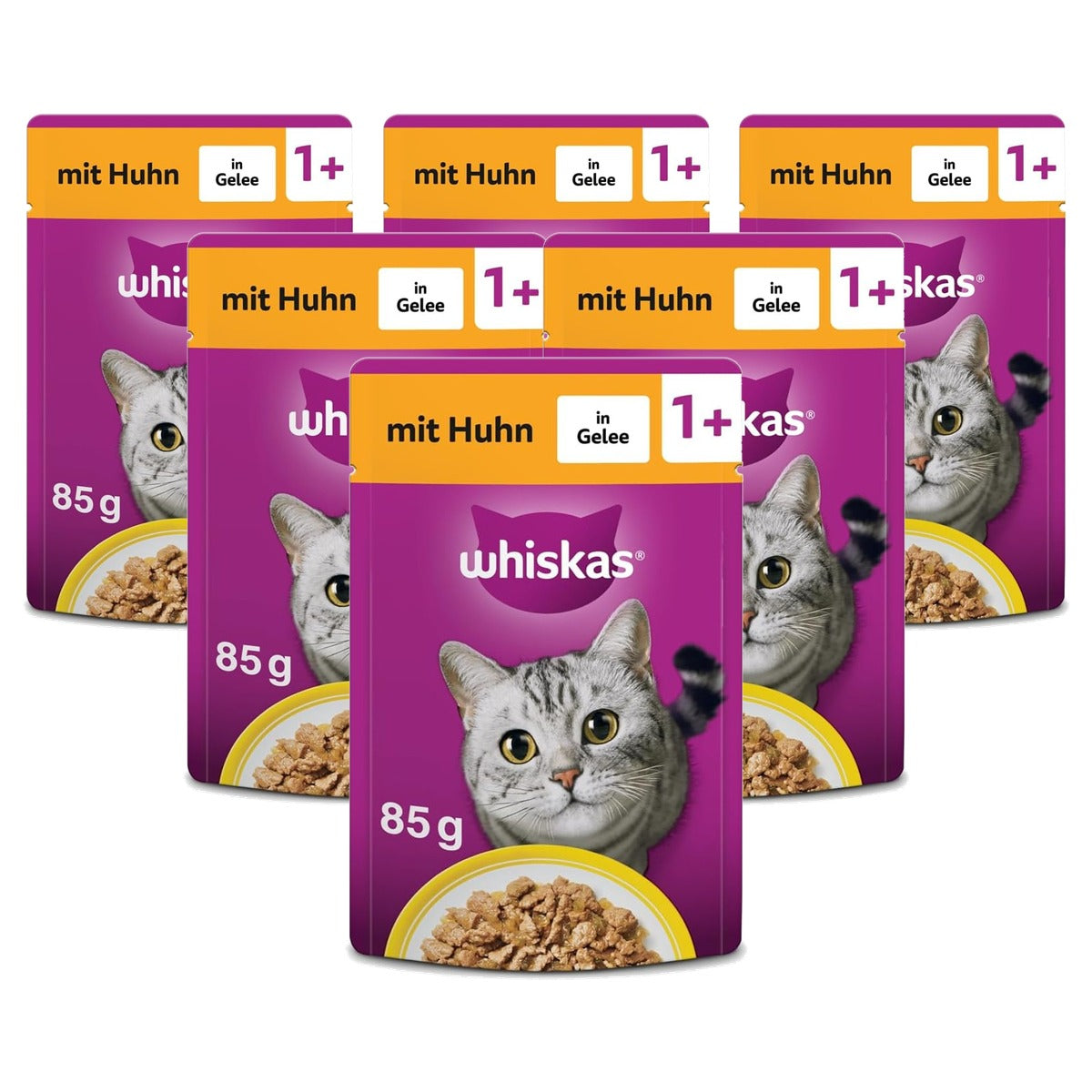 Whiskas natvoer kattenvoer kip 28 x 85 g - 6-pack